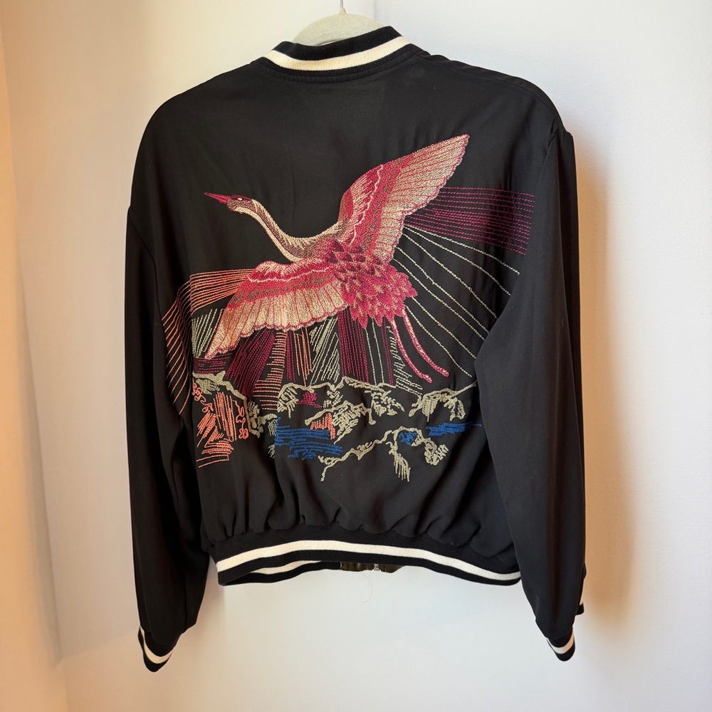 Zara Basic Black Jacket With White Trim - image 5